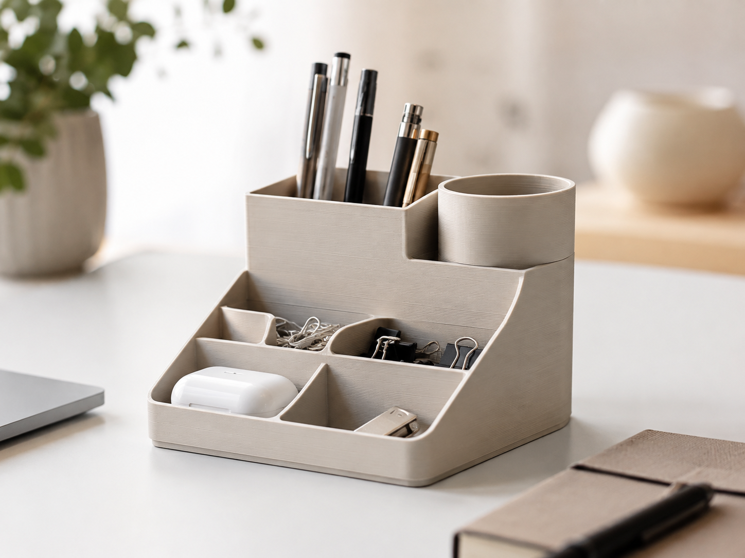 Organizador de escritorio multiuso impreso en 3D
